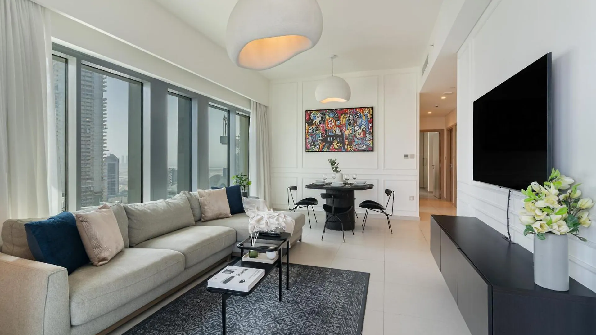 2 Bedroom With Burj Khalifa Views Front-Row Fireworks Dubaj 0*,  Spojené arabské emiráty